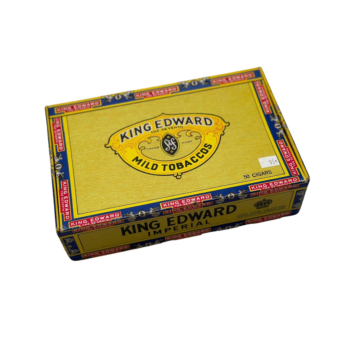Vintage King Edward the Seventh Imperial Empty Cigar Box Rare Collectible