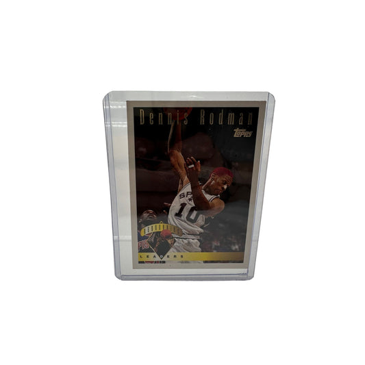 Vintage Dennis Rodman 1995 Topps Chicago Bulls San Antonio Spurs Basketball Card