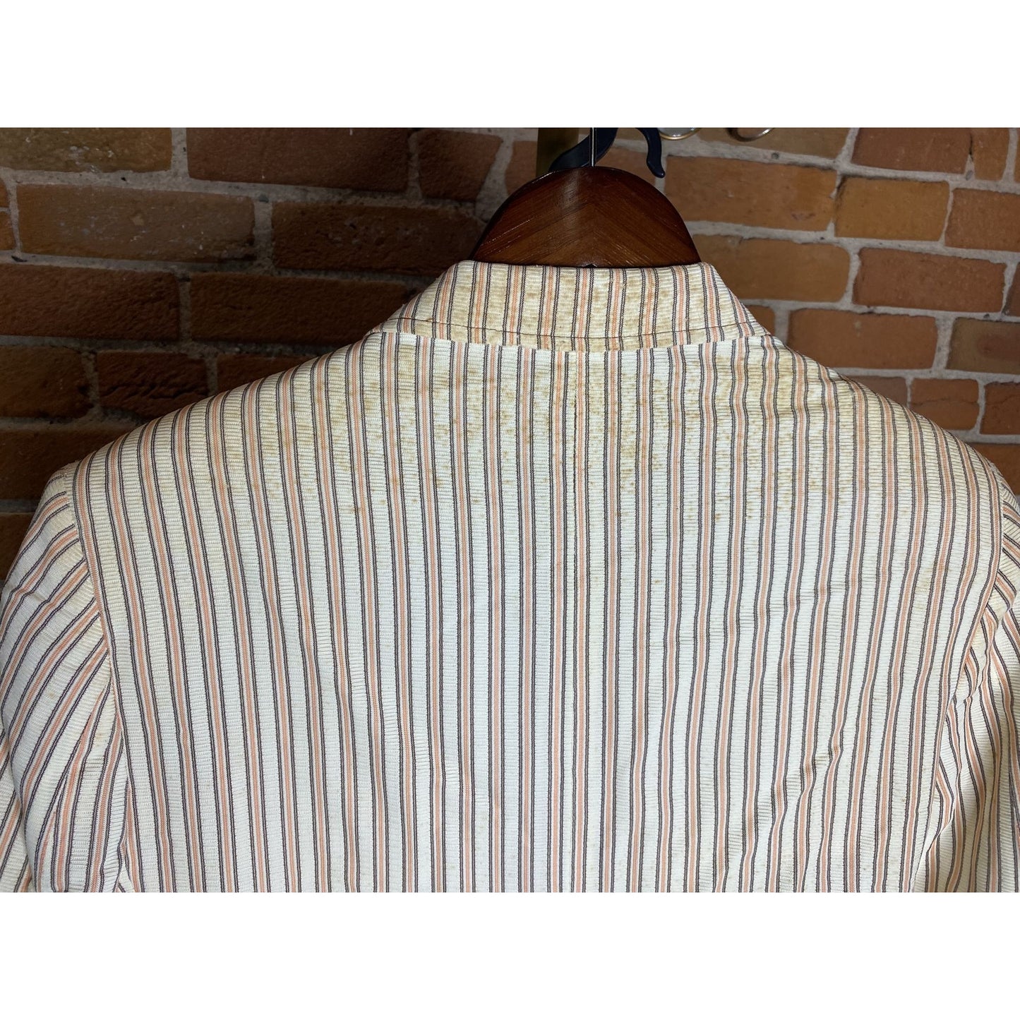 Vintage Farah Candy Stripe 2pc Suit Double-Breasted Matching Pants Medium