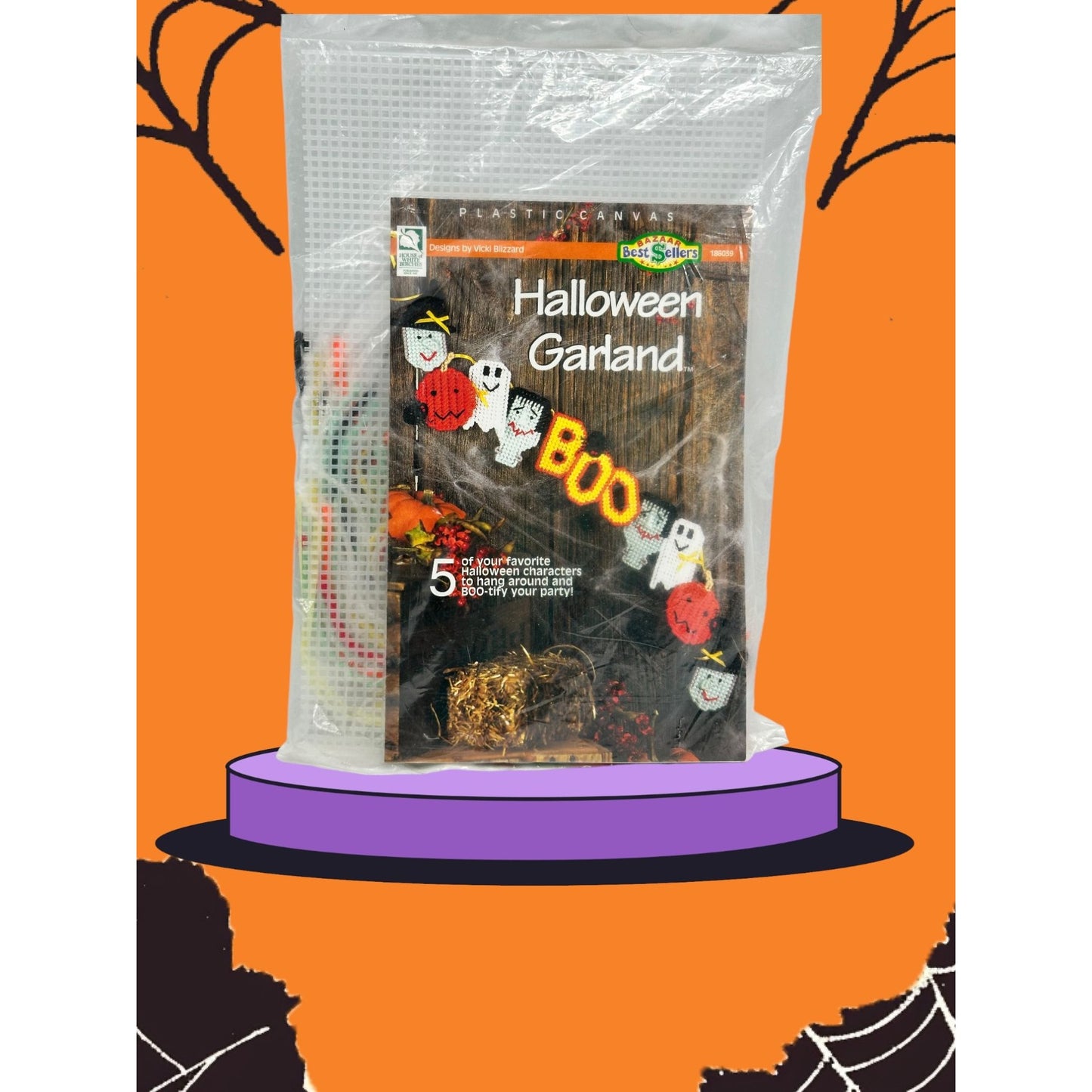 Plastic Canvas Halloween Garland Kit 5 Festive Characters