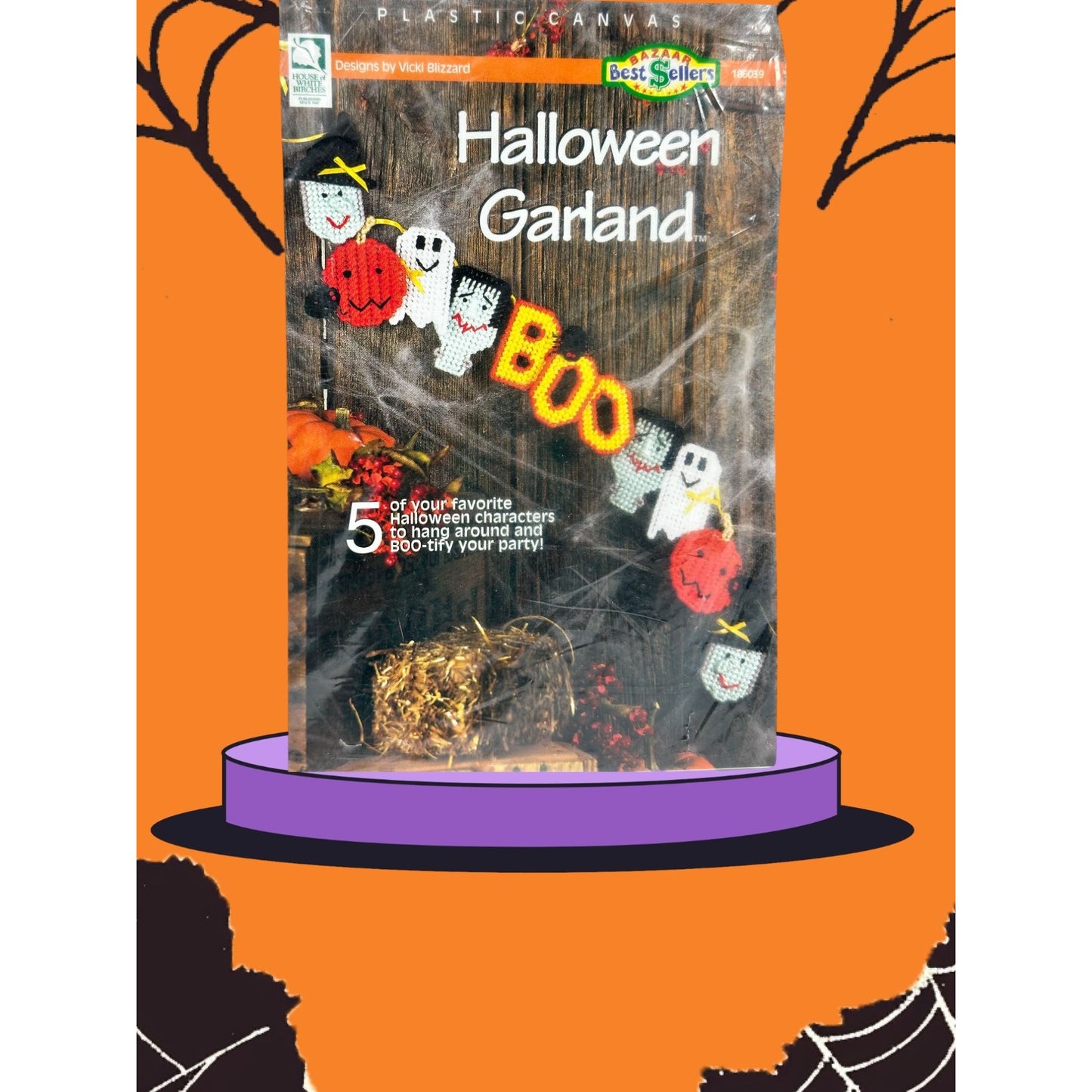 Plastic Canvas Halloween Garland Kit 5 Festive Characters