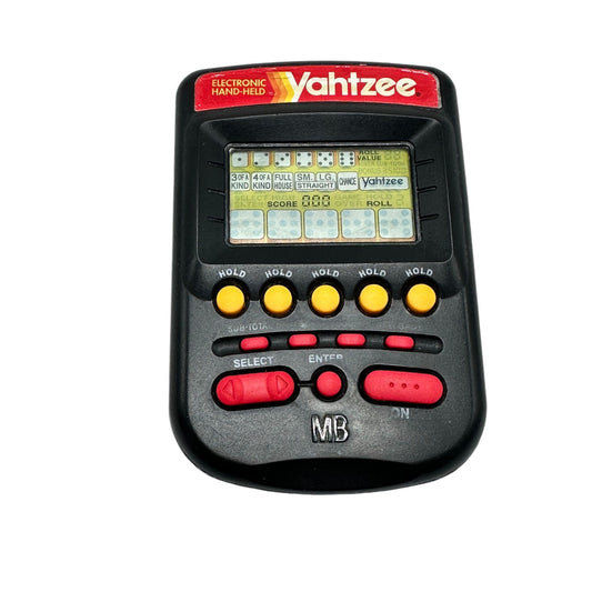 Vintage 1995 Electronic Handheld Yahtzee Game MB Collectible