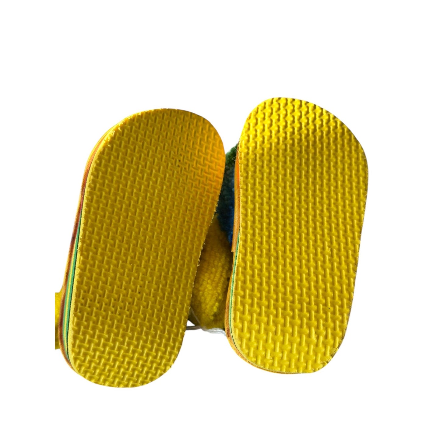 Vintage Baby Terry Cloth Flip Flops From 60s Yellow