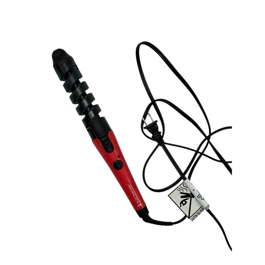 Remington Curling Wand With Spiral Guide Red & Black Hair Styling Tool For Effortless Curls