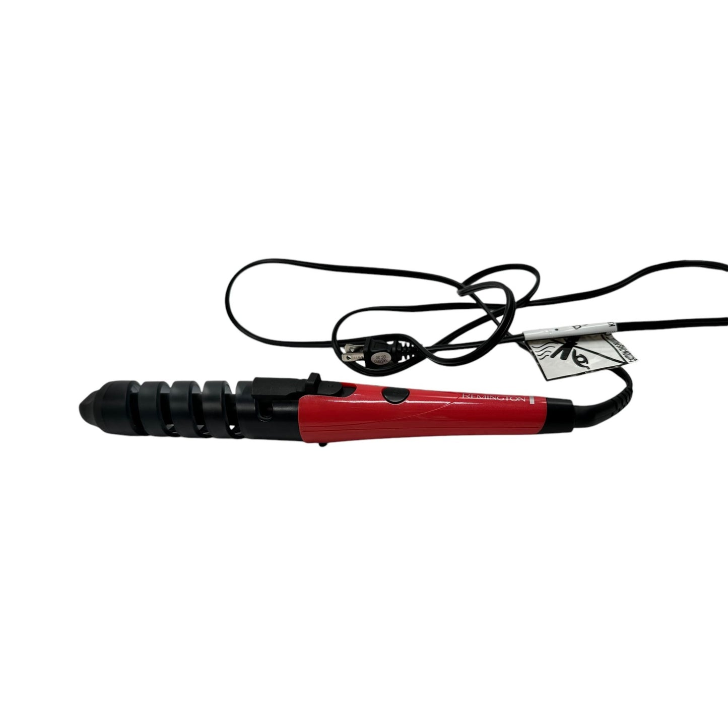 Remington Curling Wand With Spiral Guide Red & Black Hair Styling Tool For Effortless Curls