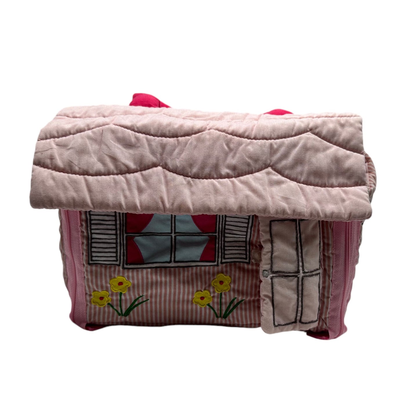 Quilted Pink Playhouse Bag With Handle