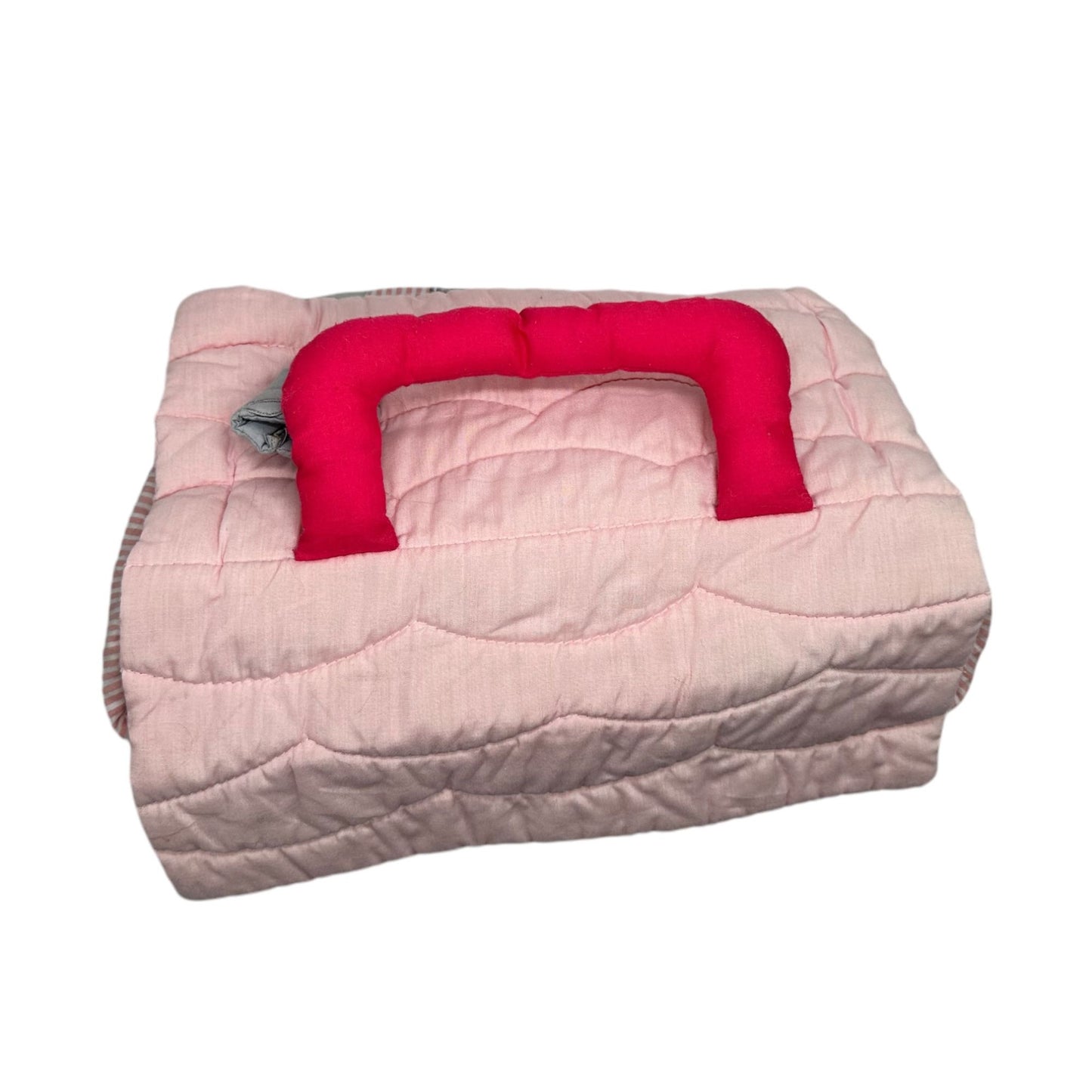 Quilted Pink Playhouse Bag With Handle