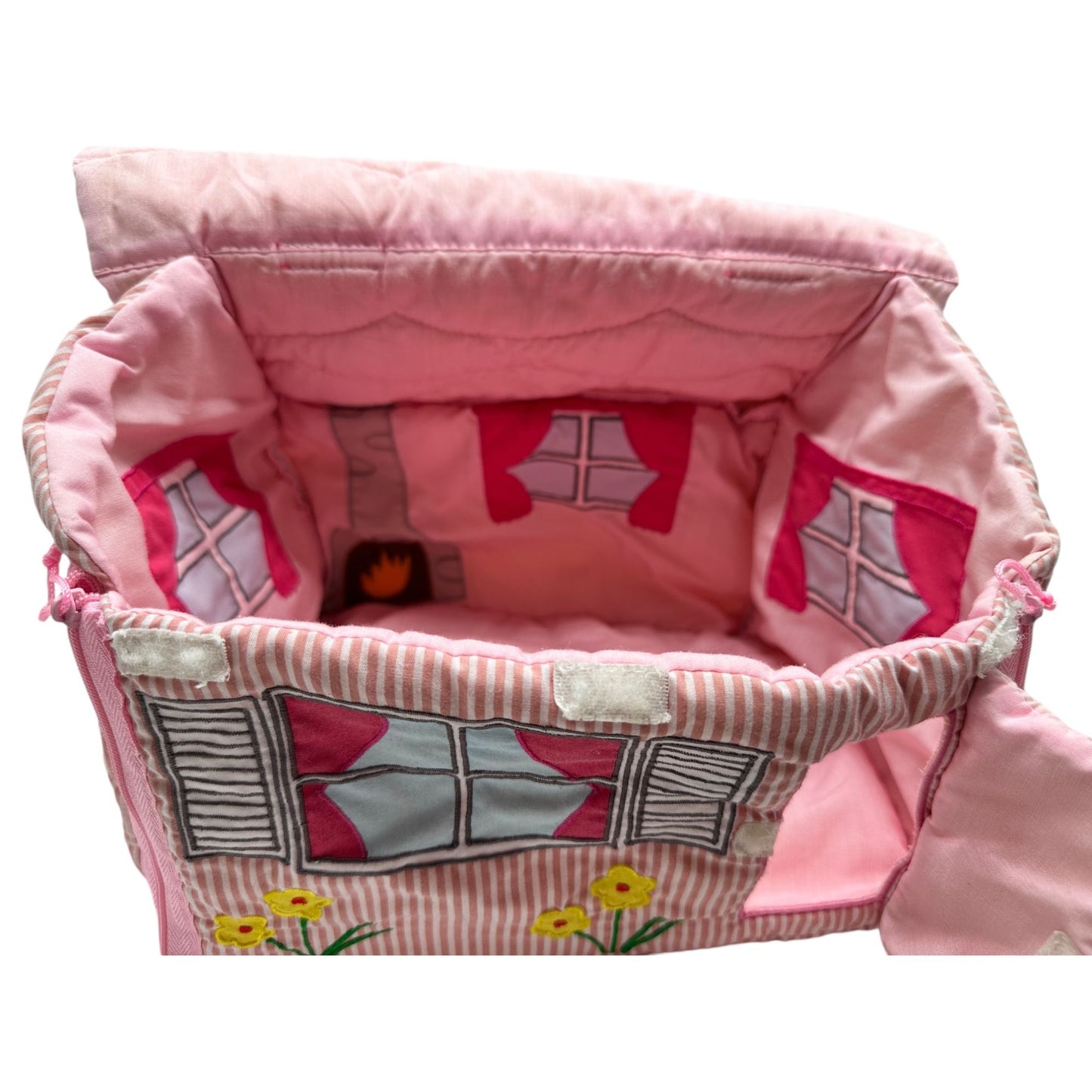 Quilted Pink Playhouse Bag With Handle