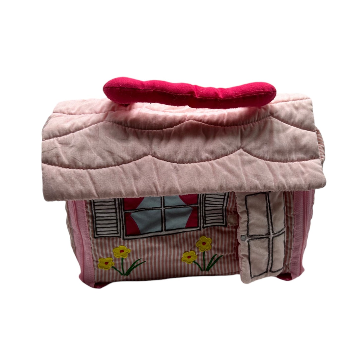 Quilted Pink Playhouse Bag With Handle