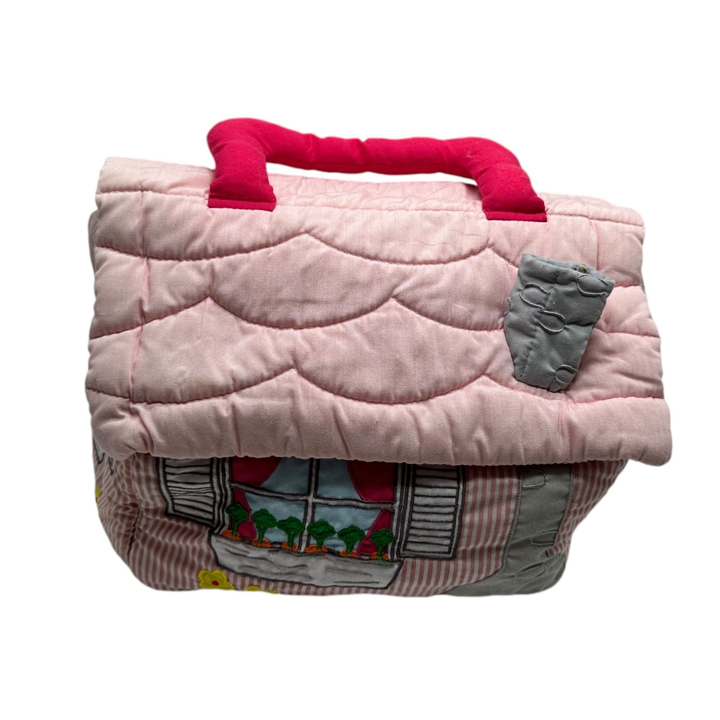 Quilted Pink Playhouse Bag With Handle