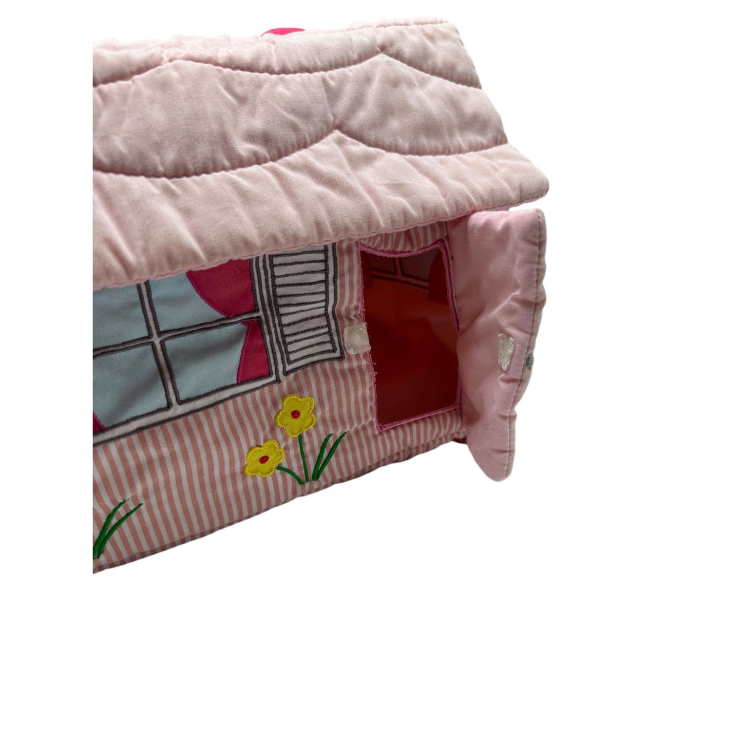 Quilted Pink Playhouse Bag With Handle