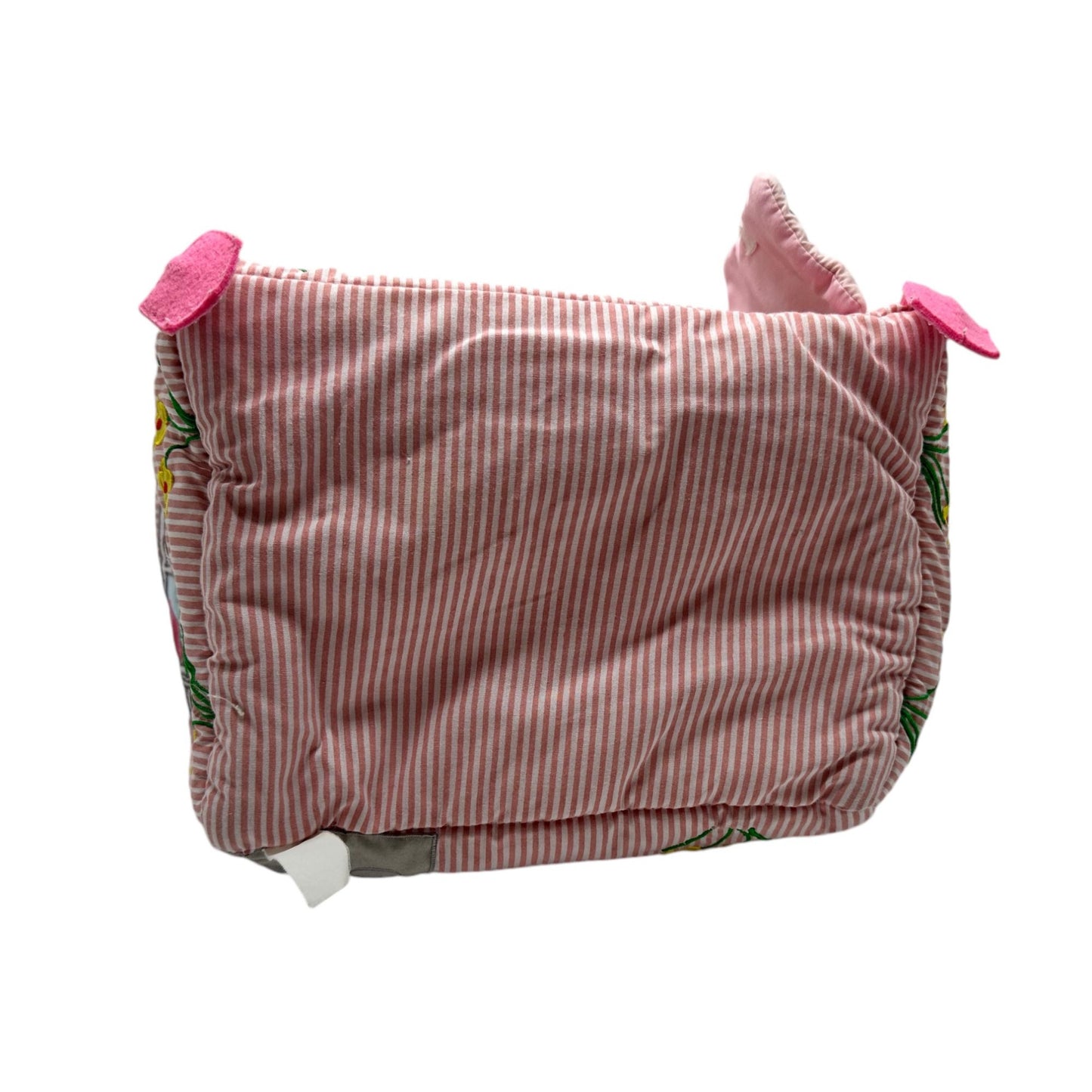 Quilted Pink Playhouse Bag With Handle