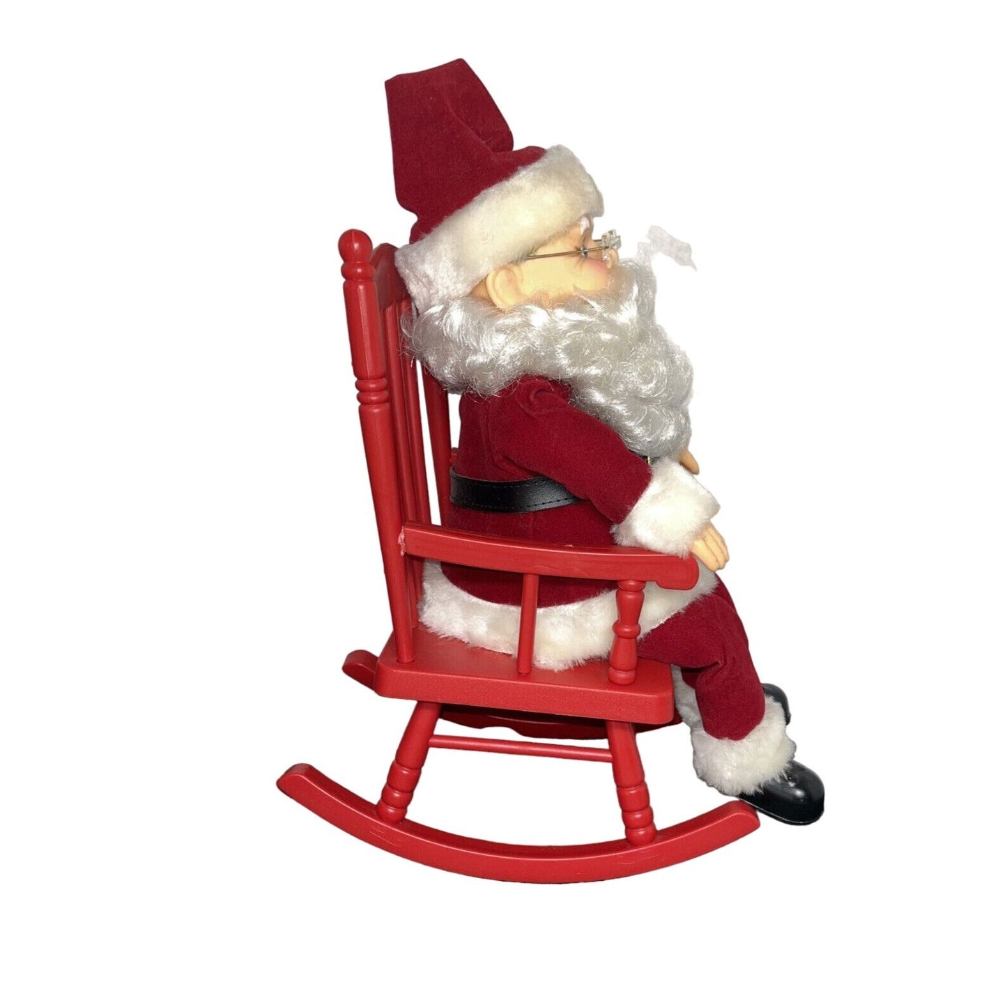 Vintage Santa Claus Rocks in His Chair While Singing Jingle Bells 1991 New in Box