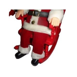 Vintage Santa Claus Rocks in His Chair While Singing Jingle Bells 1991 New in Box