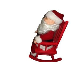 Vintage Santa Claus Rocks in His Chair While Singing Jingle Bells 1991 New in Box