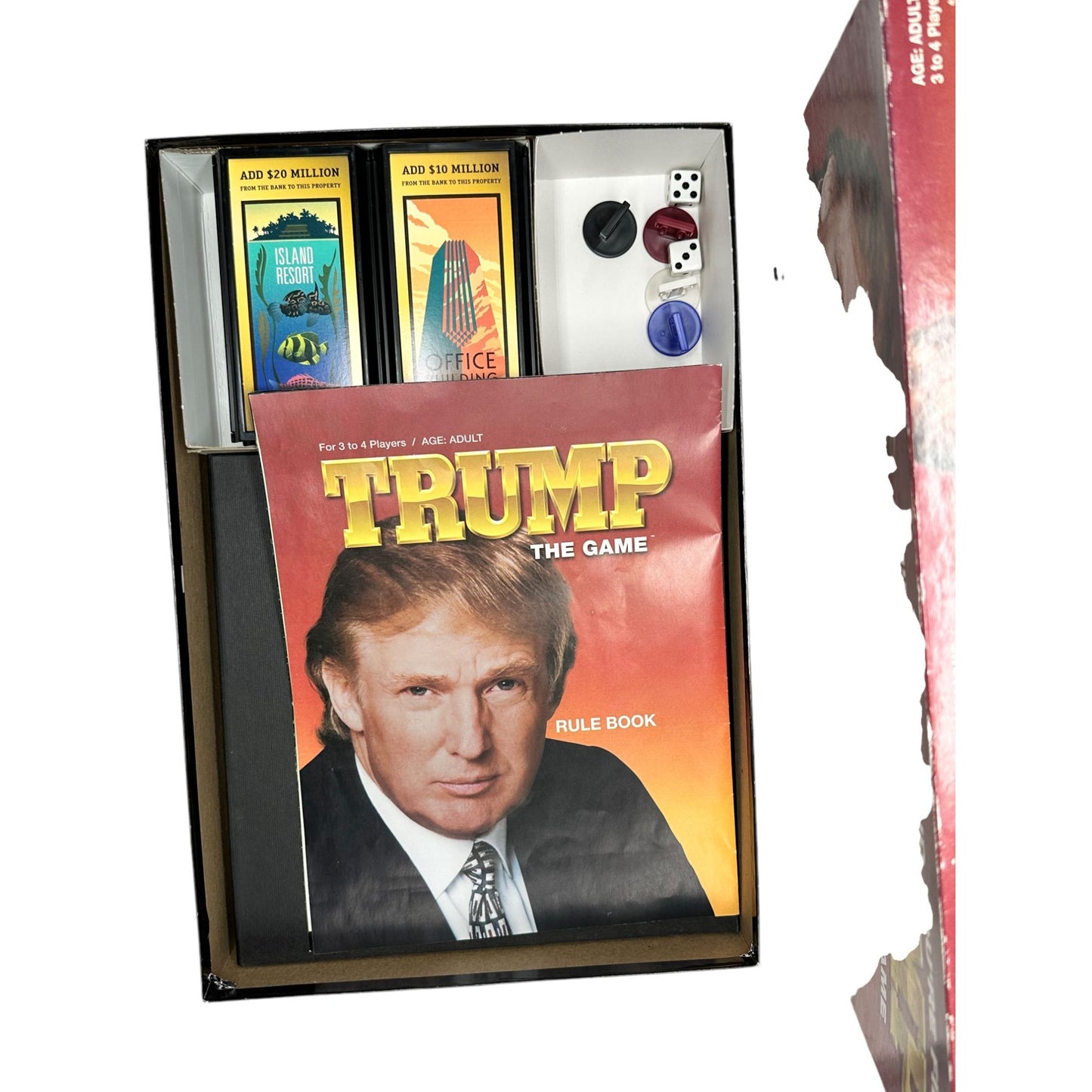 Trump The Game Board Game By Hasbro 2004 Complete Adult 3-4 Players