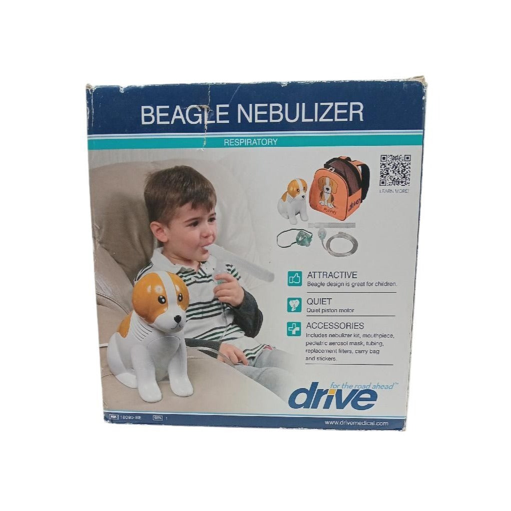 Drive Medical Beagle Dog Nebulizer For Kids With Carry Bag & Accessories