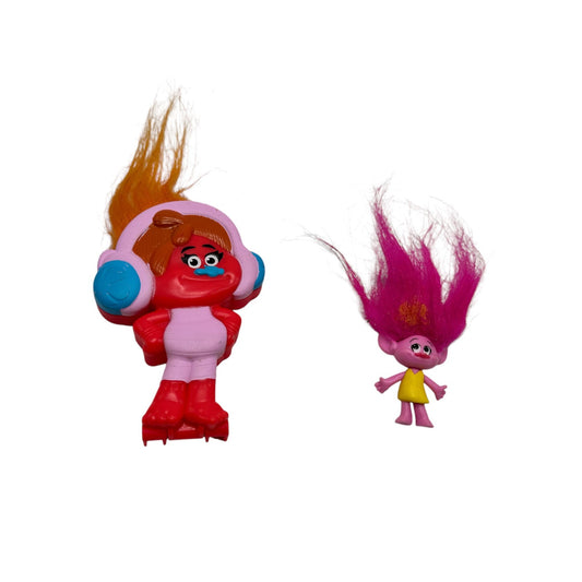 DreamWorks Trolls Figures Set Of 2 DJ Suki & Poppy Hasbro 2015 Collectible Toys For Kids