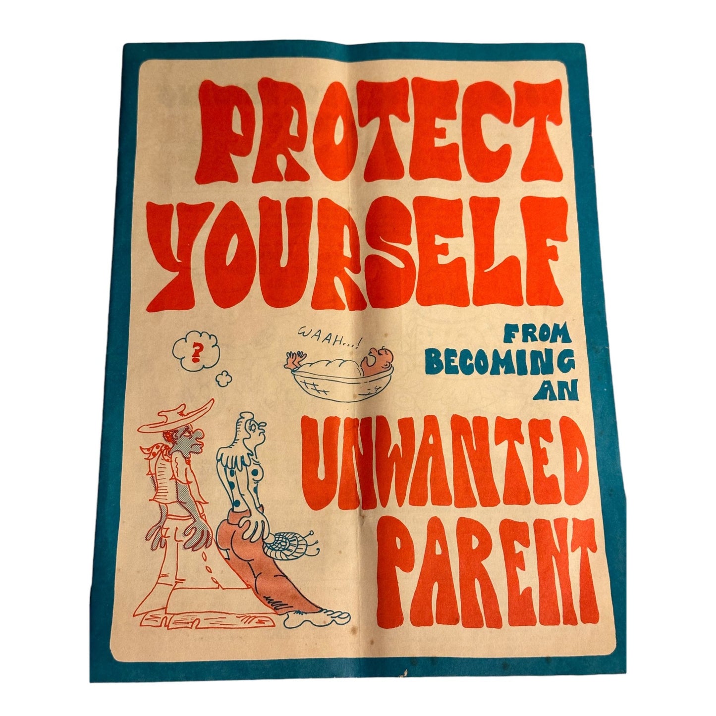 Very Rare 70s High School Pamphlet Protect Yourself from Becoming an Unwanted Parent