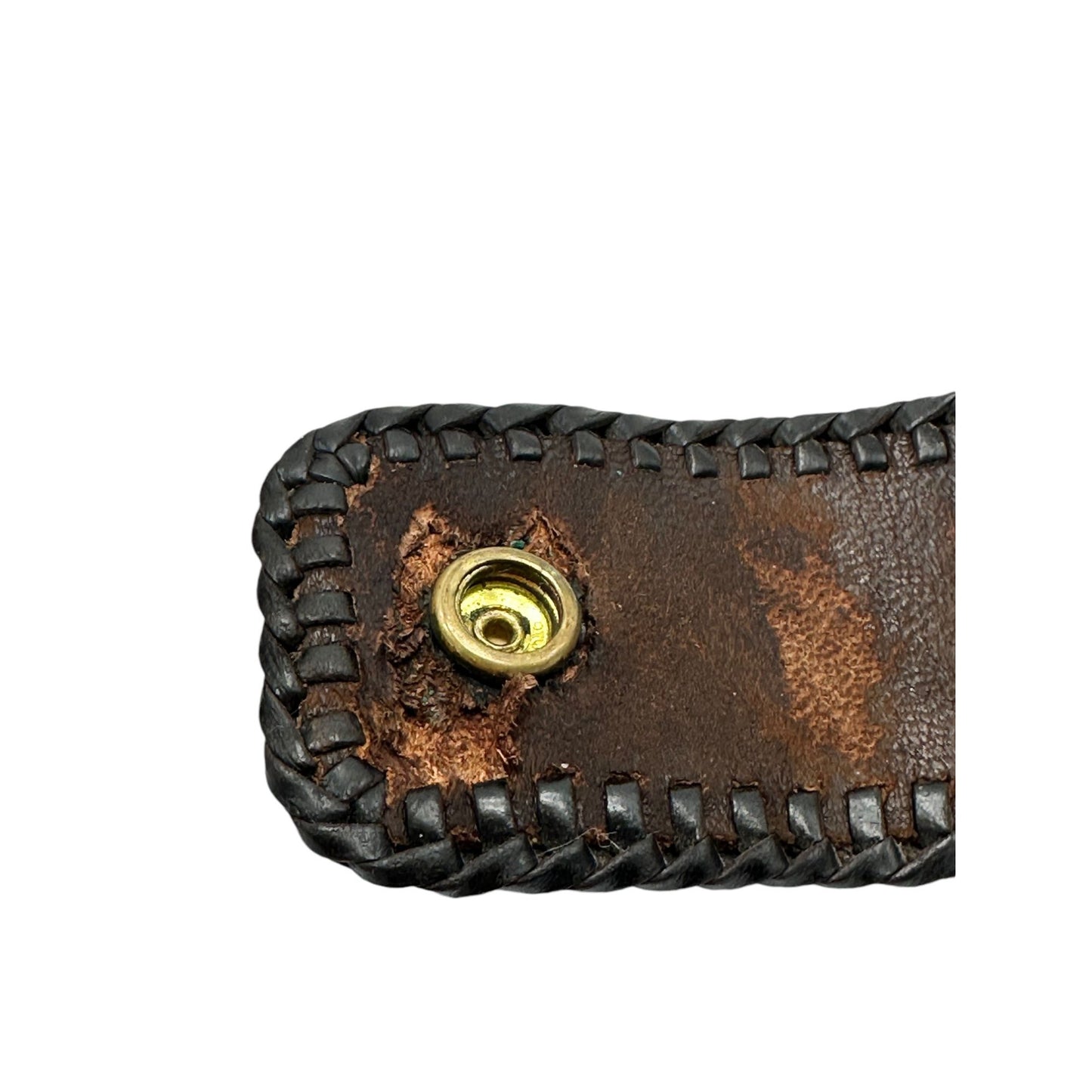 Handcrafted Leather Wallet With Floral Embossed Design & Snap Closure