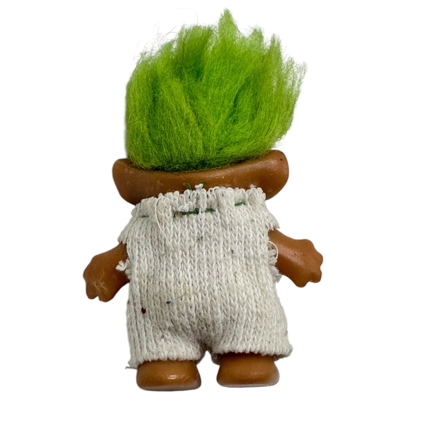 Vintage Uneeda Good Luck Wishnik Lime Green Orange Hair Troll Doll