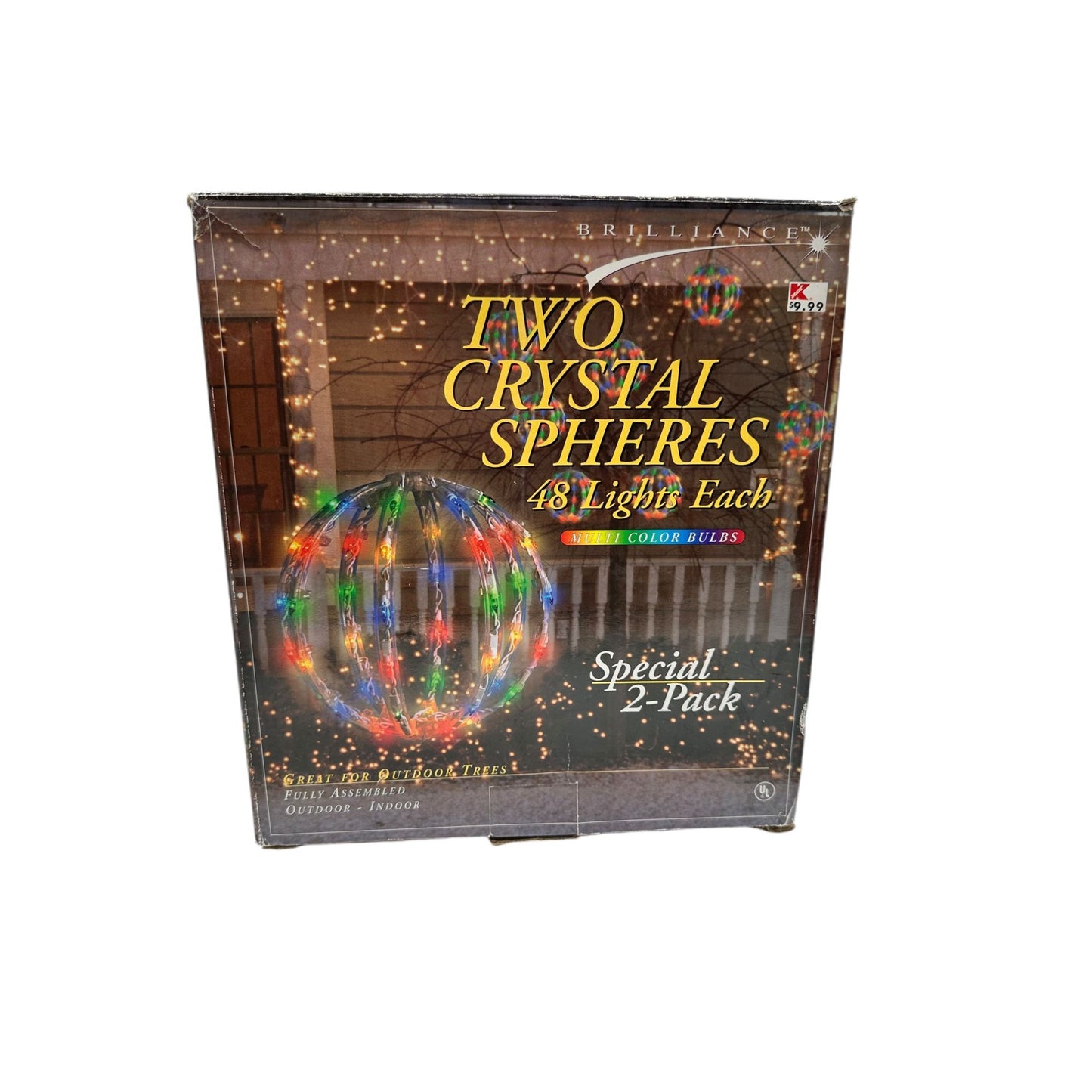 Brilliance Crystal 1 Sphere 1 Spiral Multi-Color Bulbs