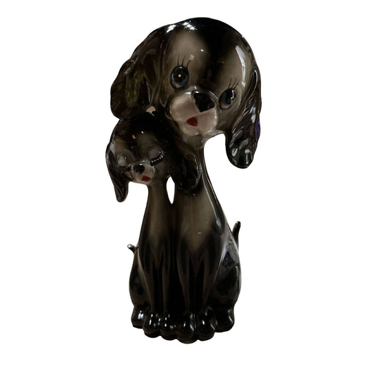 Vintage Eyelash Puppy Dog Long Neck Figurine Made in Japan Collectible