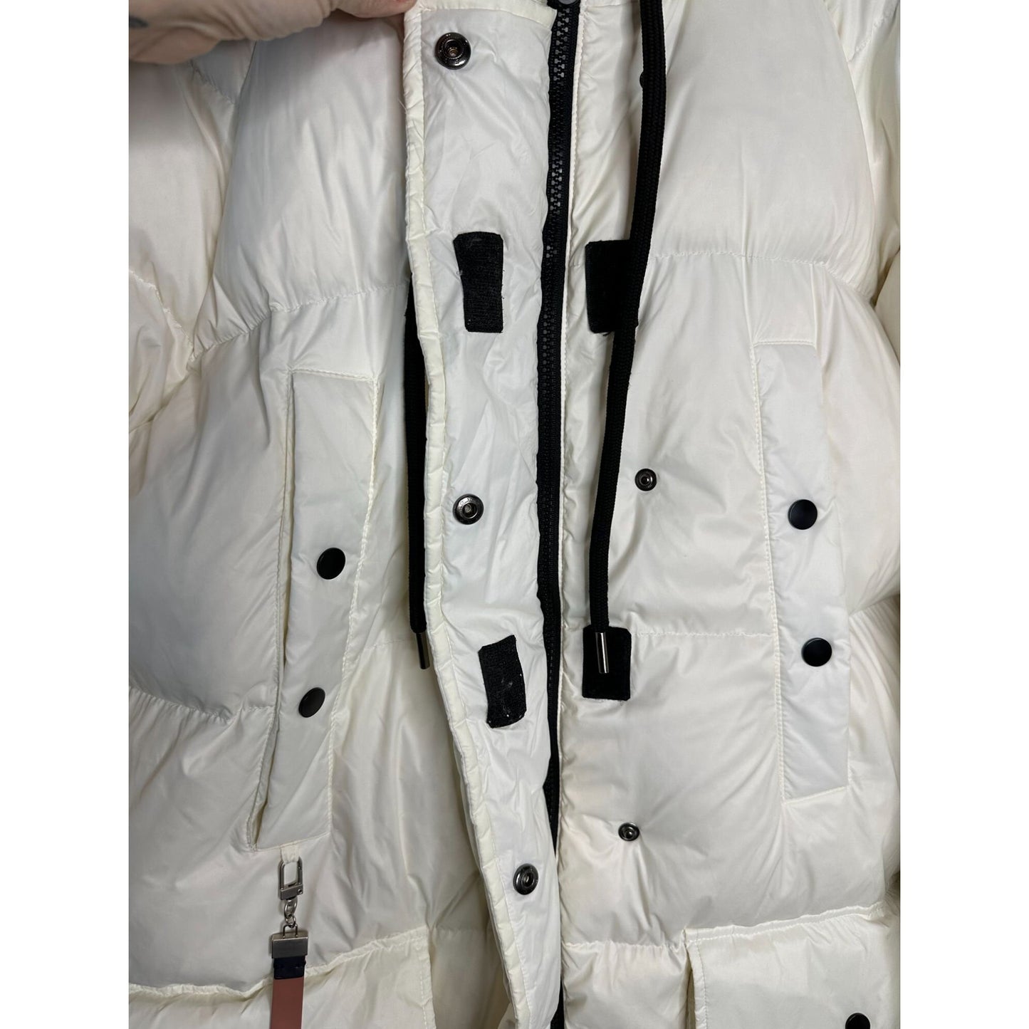 The Cover Down Filled Quilted Puffer Coat Jacket Winter Warmth & Style Youth Sounds Hidden Track White Size Large