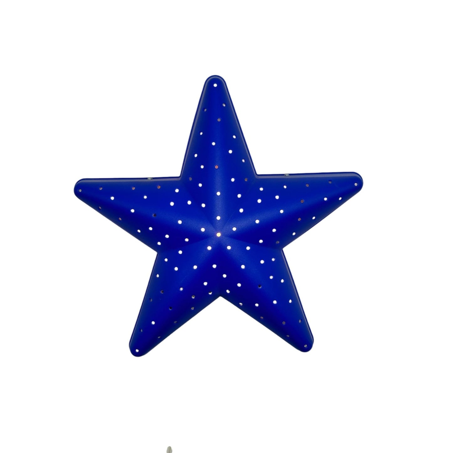 IKEA Smila Stjarna Blue Star-Shaped Light With Plug & Switch Fun Home Decor For Kids Room & Nurseries