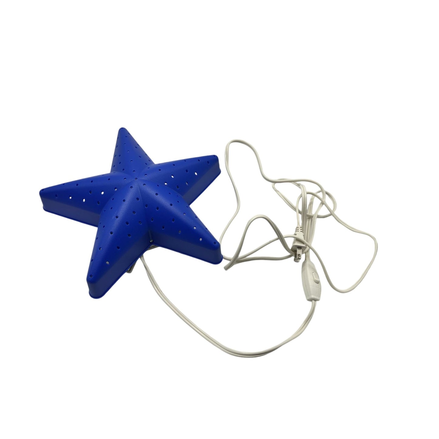 IKEA Smila Stjarna Blue Star-Shaped Light With Plug & Switch Fun Home Decor For Kids Room & Nurseries