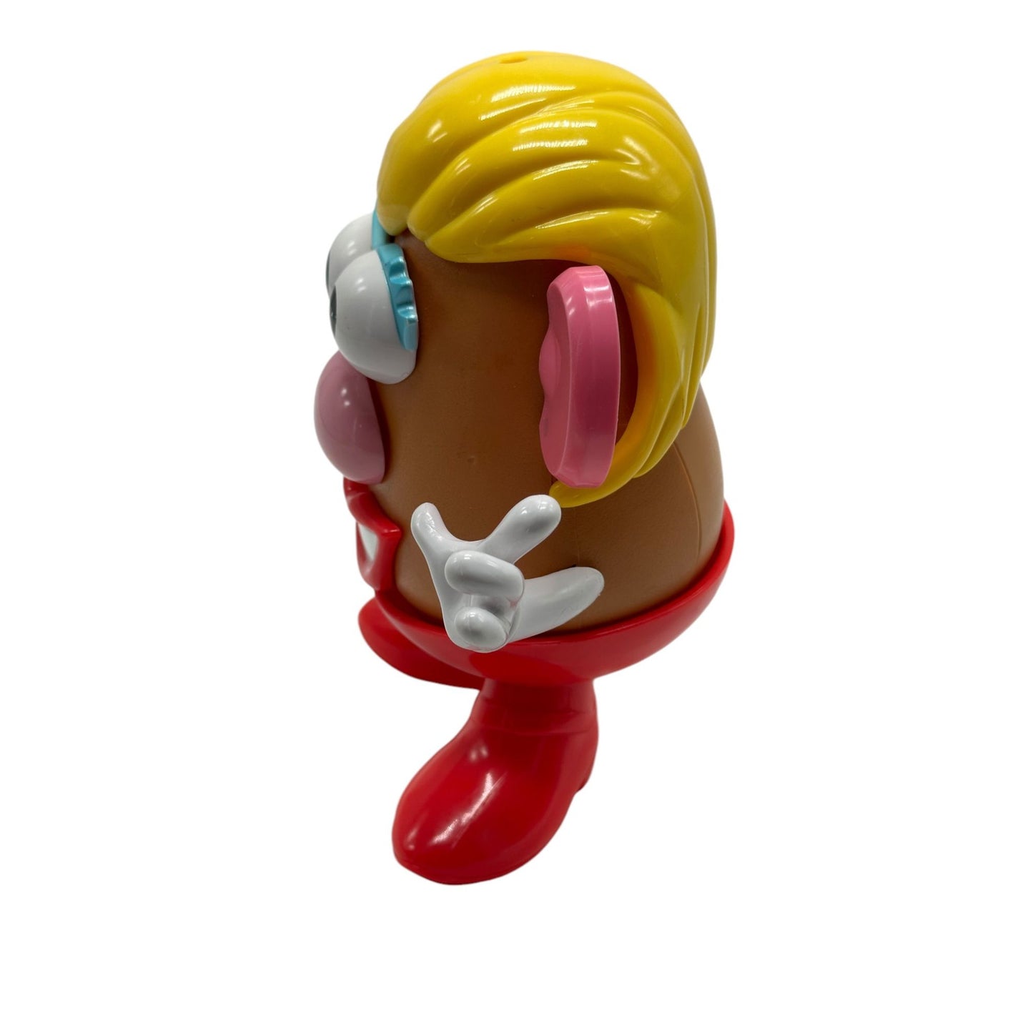 Mrs. Potato Head Toy Figure With Removable Parts Blonde Hair And Red Shoes By Hasbro