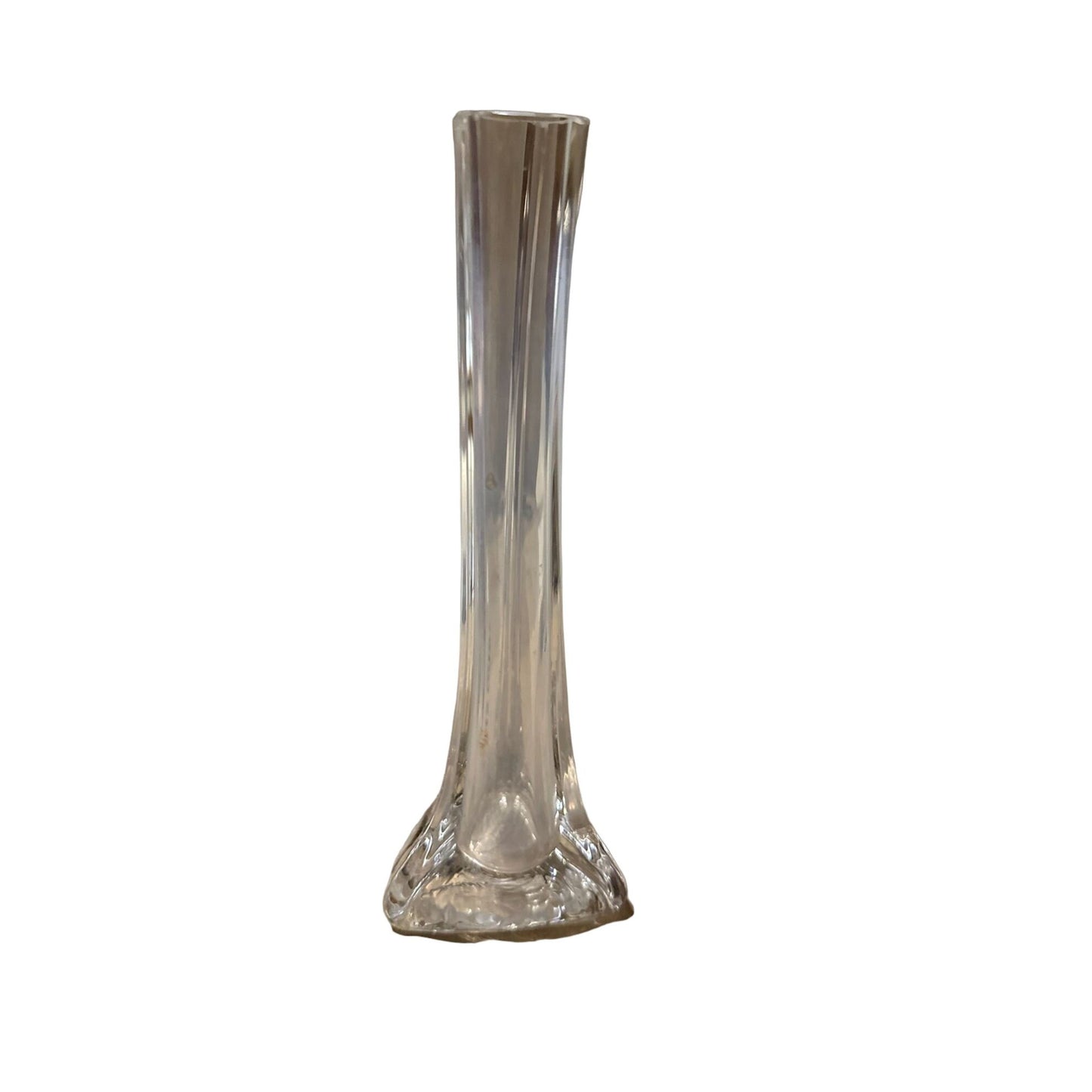 Vintage Eiffel Tower Vase High-End Hand-Blown Clear Glass Timeless Collectible