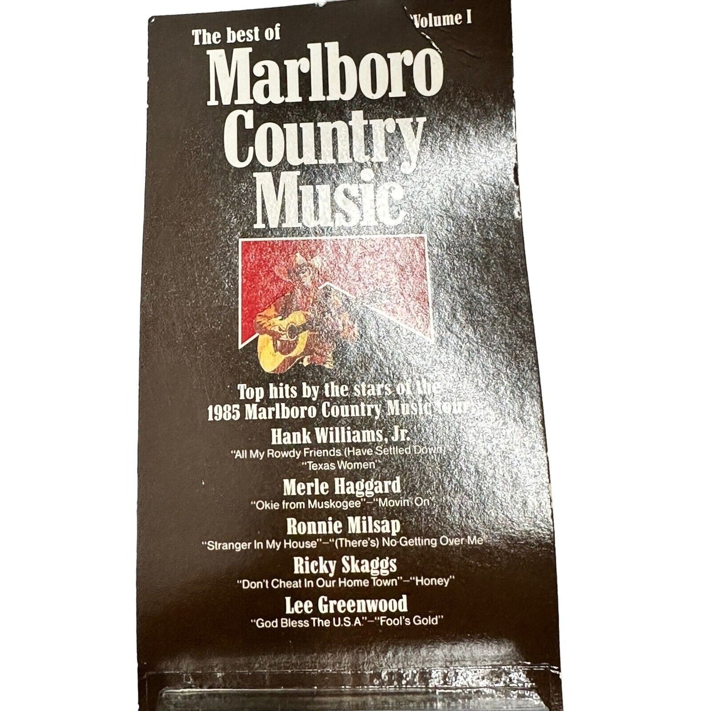 The Best of Marlboro Country Music Vol 1 cassette tape 1985 Hank Jr Merle Milsap