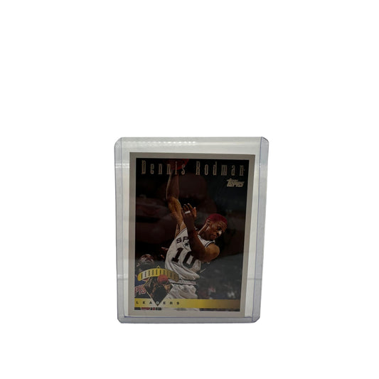 Vintage Dennis Rodman 1995 Topps Chicago Bulls San Antonio Spurs Basketball Card