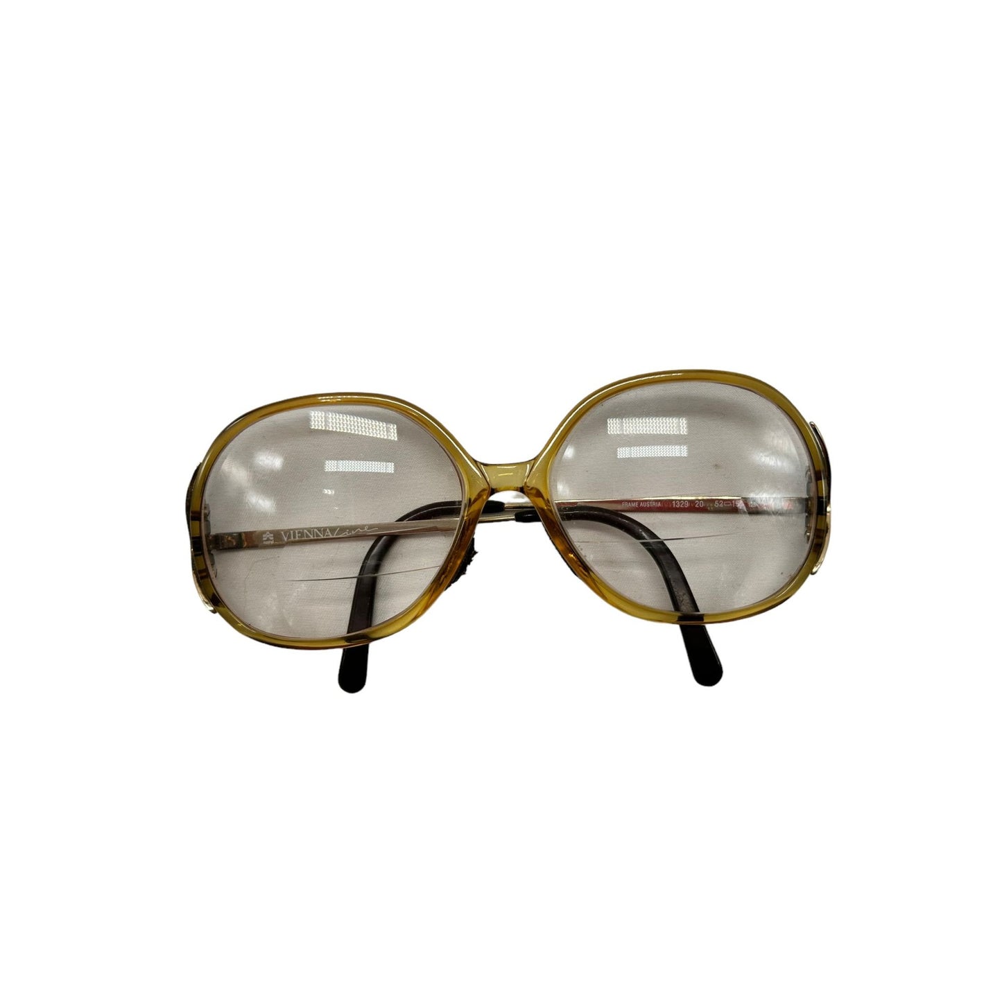 Viennaline Womens Round Brown Frame Eyeglasses Made in Austria Rare