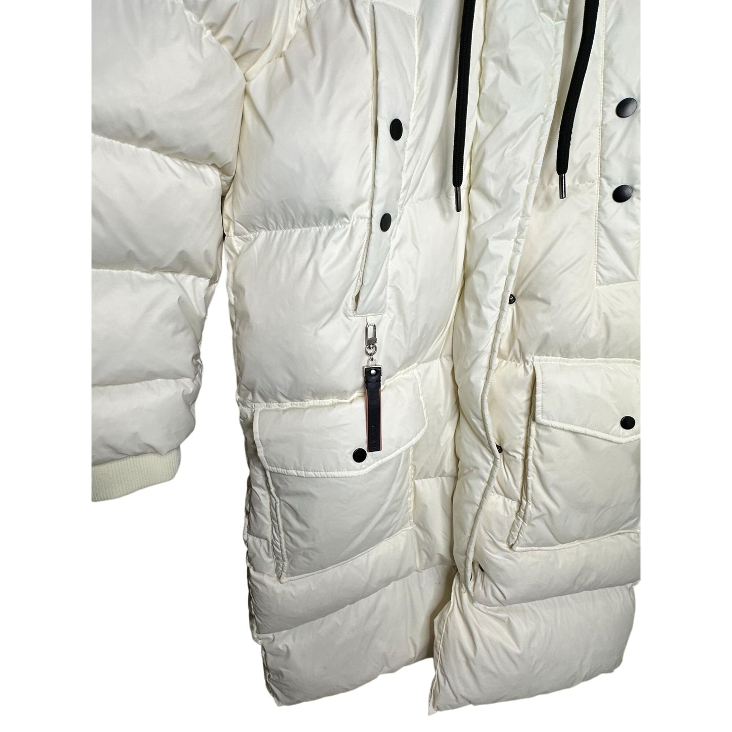 The Cover Down Filled Quilted Puffer Coat Jacket Winter Warmth & Style Youth Sounds Hidden Track White Size Large