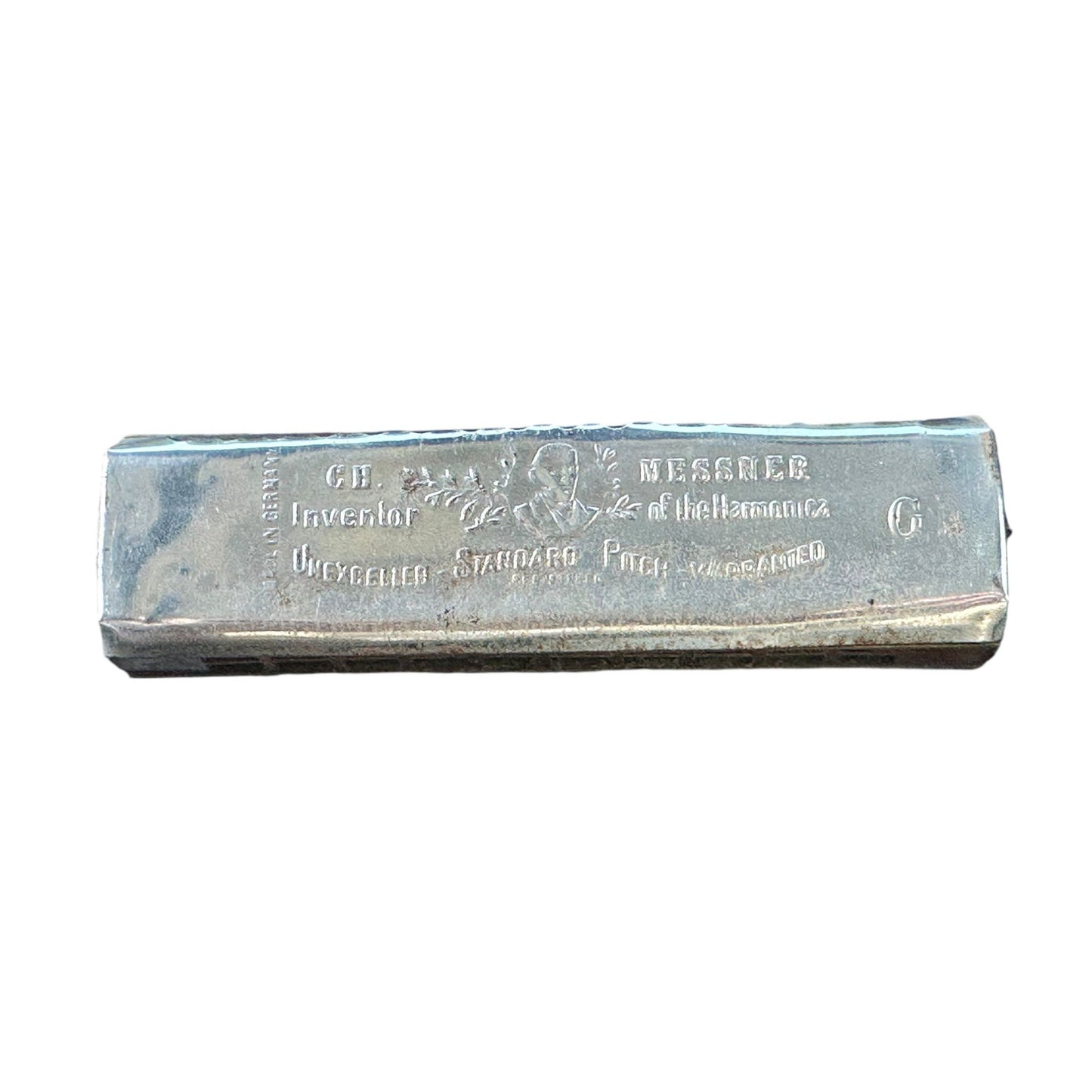 Vintage Messners Philharmonic Band Harmonica Made In Germany G Tone Standard Pitch Antique Musical Instrument