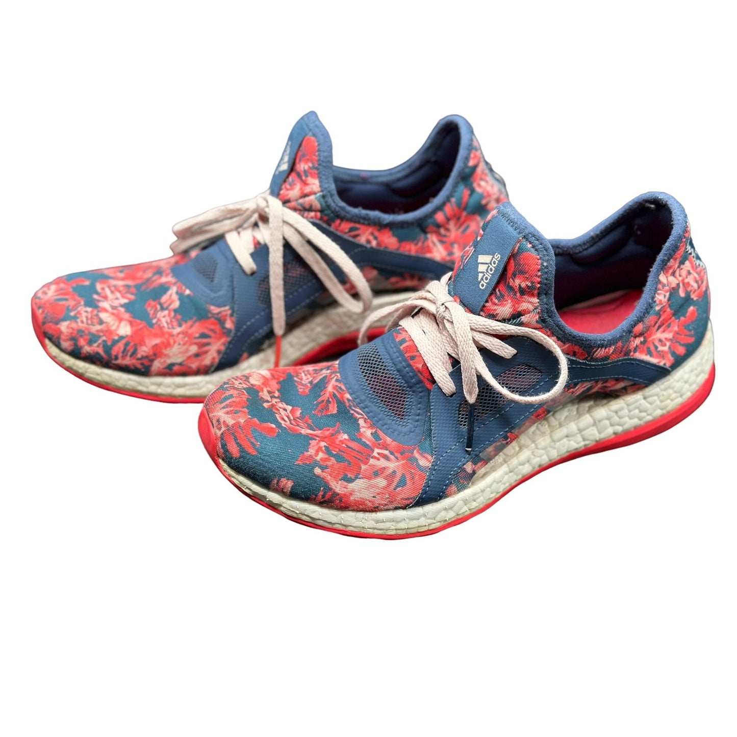 Adidas Womens Pure Boost X Floral Endless Energy Running Sneakers Shoes size 8.5