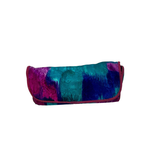 Vintage Multicolored Blue Pink Purple Eyeglasses/Sunglasses Case Collectible