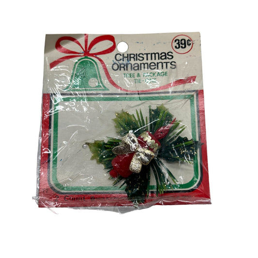 Vintage Christmas Ornaments Tree & Package Tie On Classic Holiday Decor