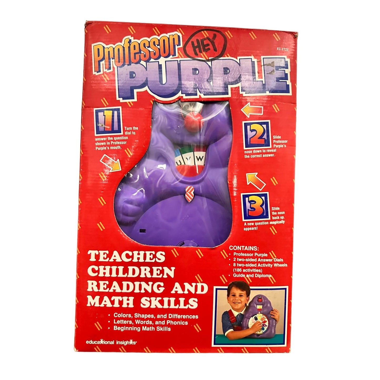 Professor Purple Educational Toy Teaches Children Reading and Math Skills New in Box