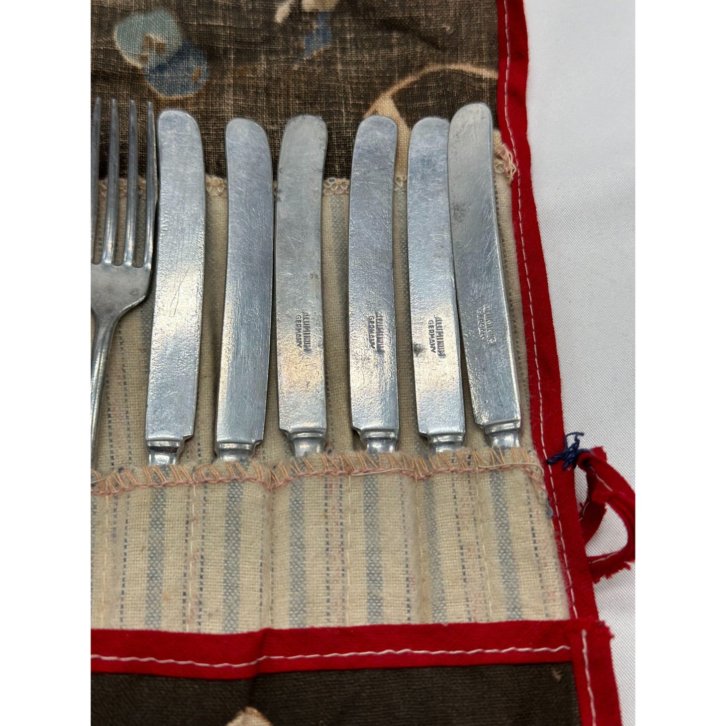 Vintage Antique Silver Plated Aluminum German Cutlery Spoon Forks Kitchenware