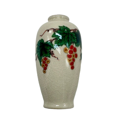 Mid Century Modern Bud Vase Homco Mini Vase Ceramic Grapevine Design Home Decor