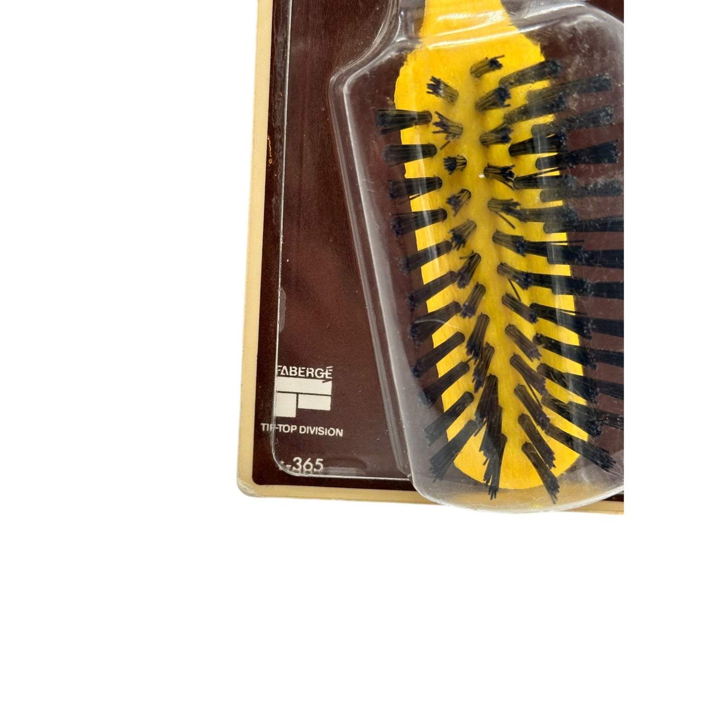 Vintage Faberge Purse Brush Professional Style Yellow & Black New in Package