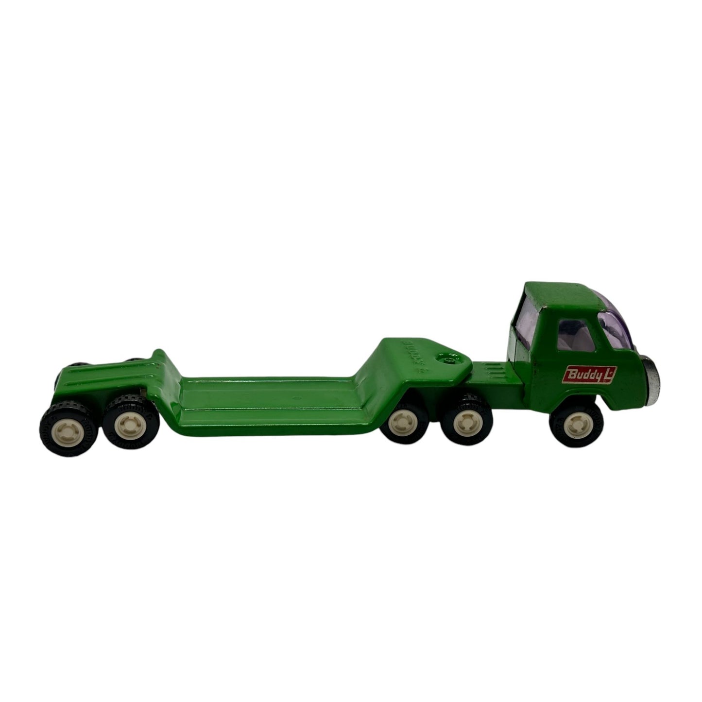 Buddy L Green Toy Truck Trailer Diecast Car Collectible Model