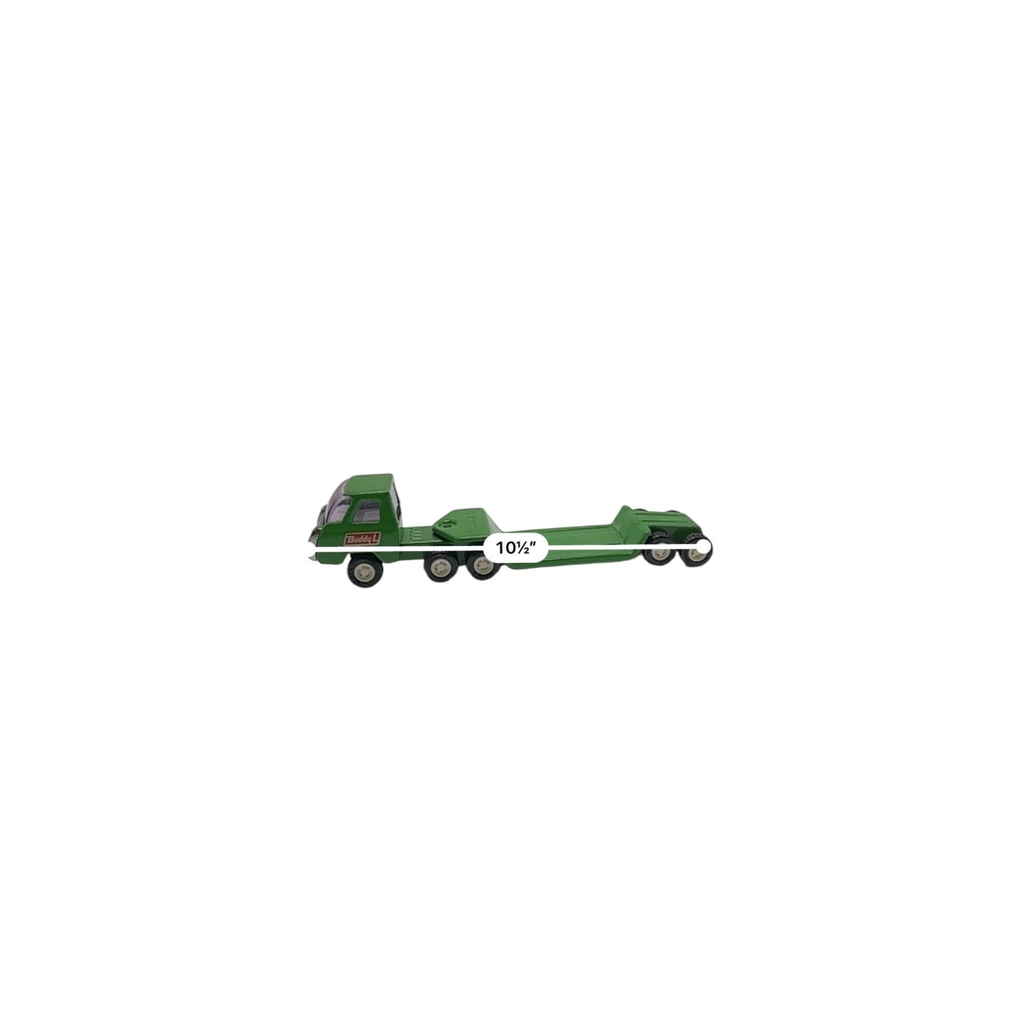 Buddy L Green Toy Truck Trailer Diecast Car Collectible Model