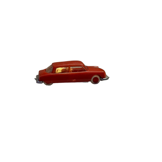 Vintage Collectible Miniature Citroen DS 19 3741B 4 Door Transporter Vehicle Toy Car Red