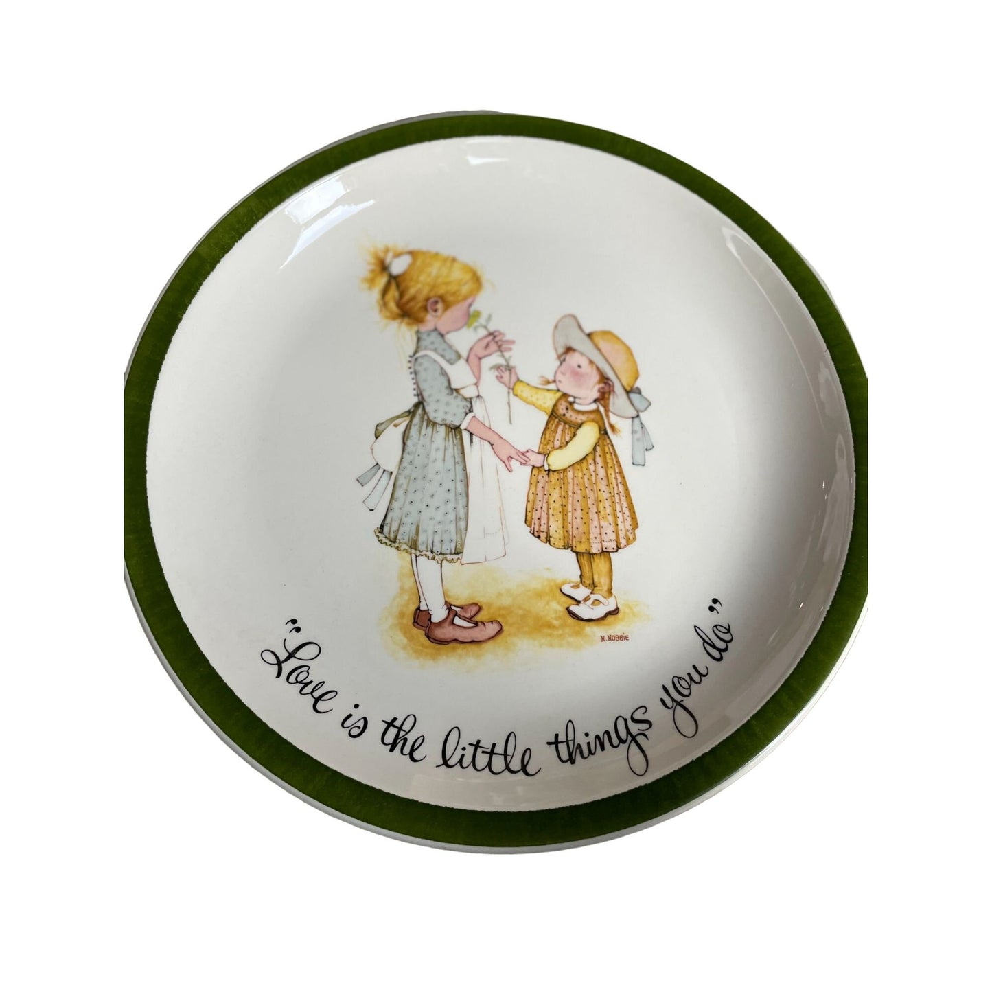 Vintage Holly Hobbie Collectible Plate Love is the Little Things You Do 1972