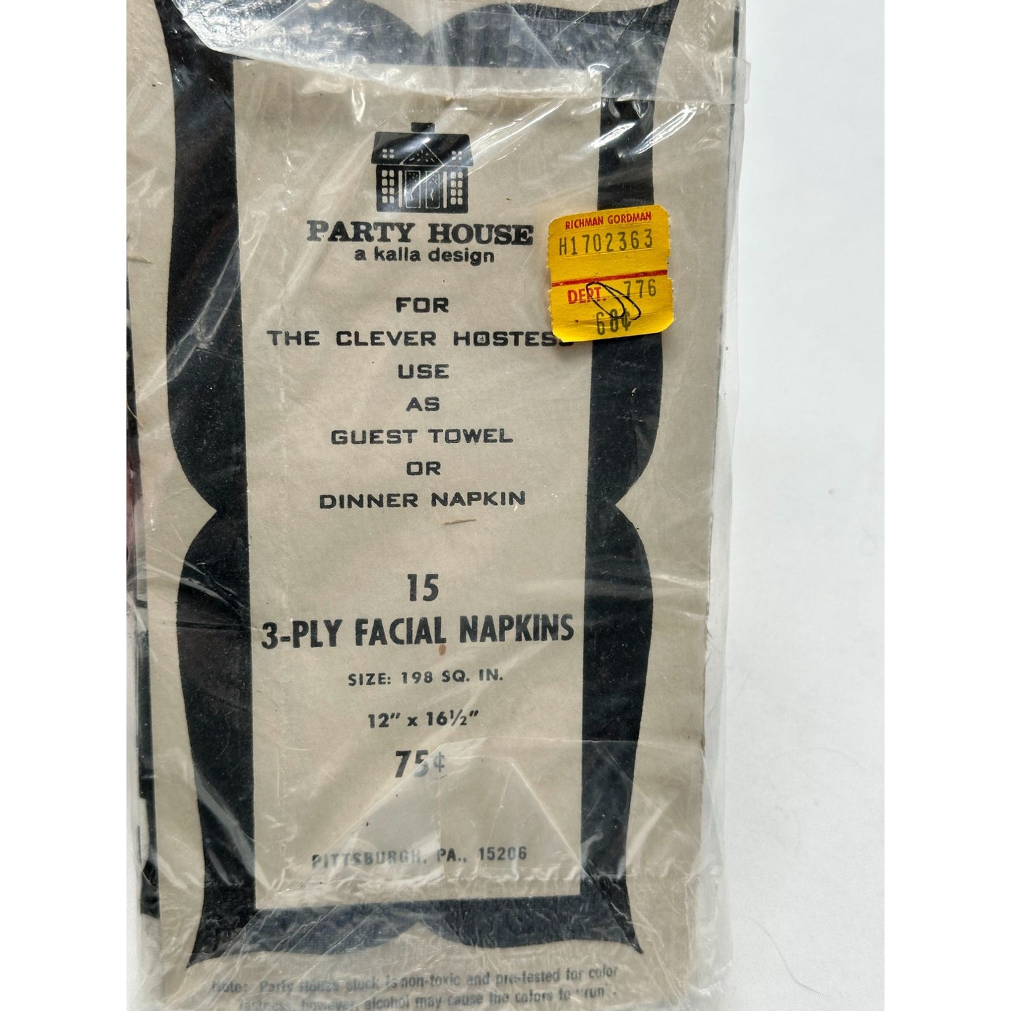 Party House Guest Towel or Dinner Napkin 15-Ply Facial Napkins