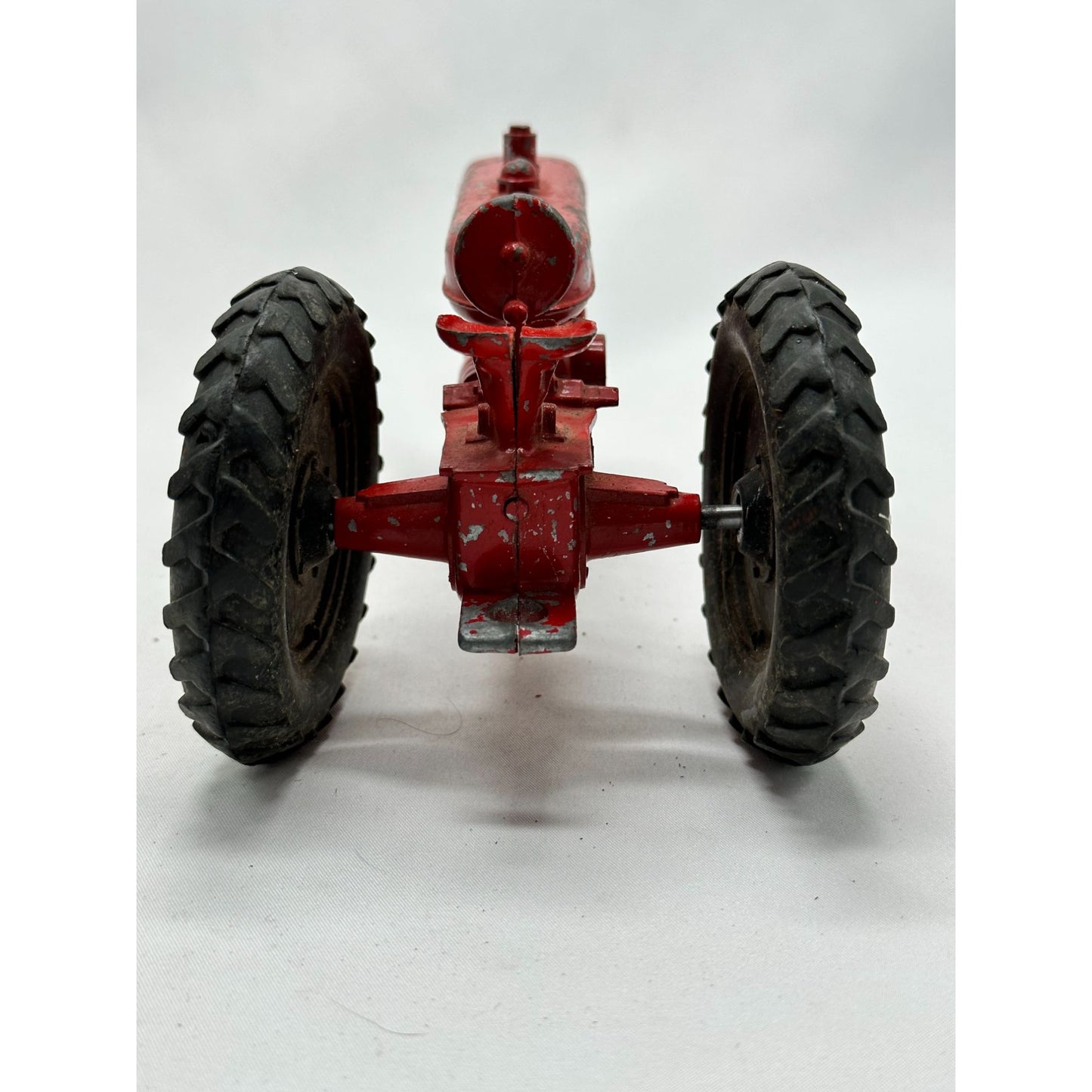 Vintage Diecast TRACTOR Made In USA Farmhouse FARM TOY RUBBER Tires Collectible